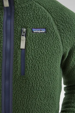 Mens Retro Pile Fleece Jacket