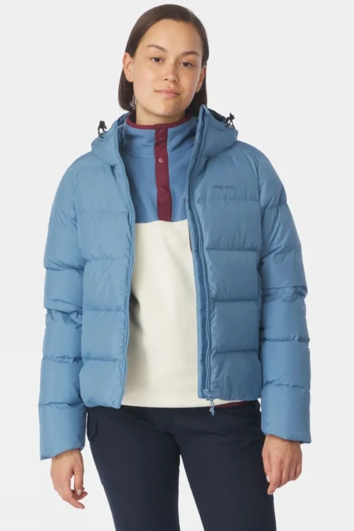 Womens Aarhus Recycled Cropped Hoody Down Jacket