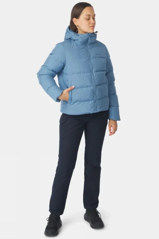 Womens Aarhus Recycled Cropped Hoody Down Jacket
