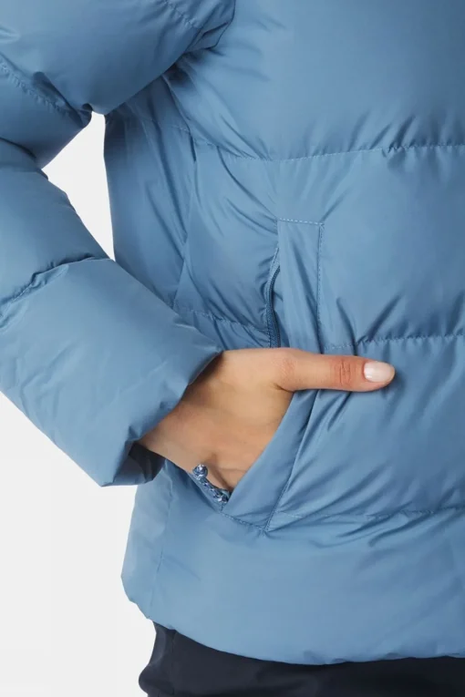 Womens Aarhus Recycled Cropped Hoody Down Jacket