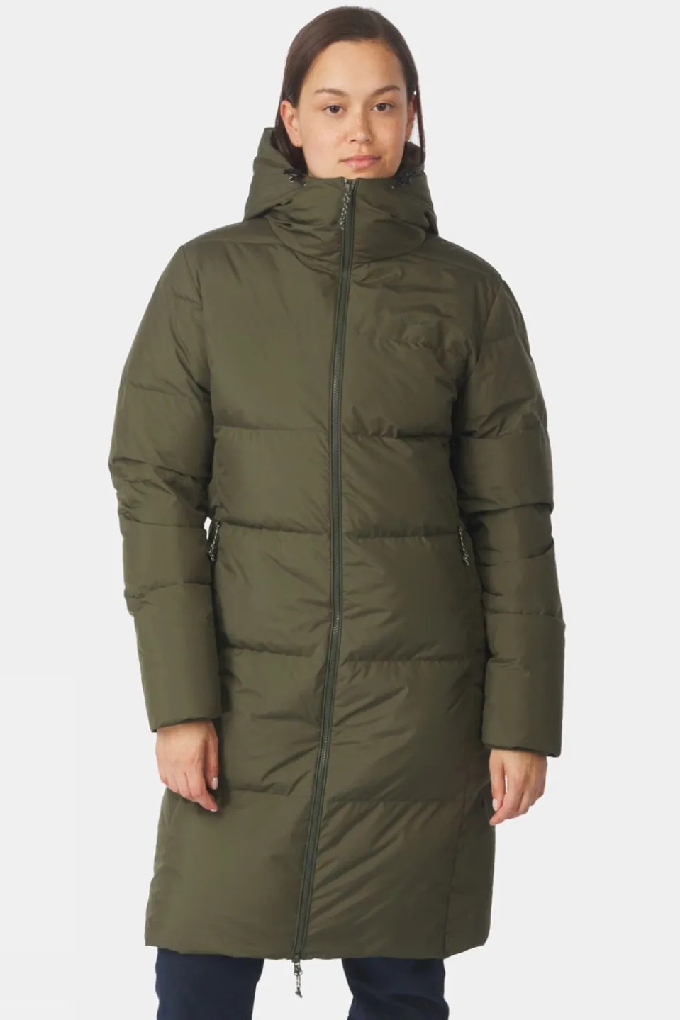 Womens Aarhus Recycled Long Down Jacket