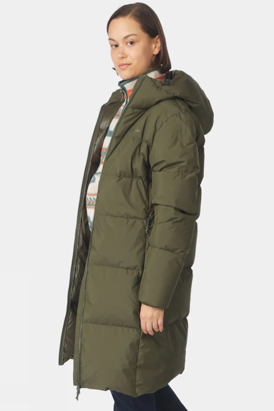 Womens Aarhus Recycled Long Down Jacket