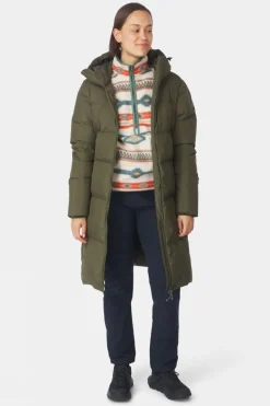 Womens Aarhus Recycled Long Down Jacket