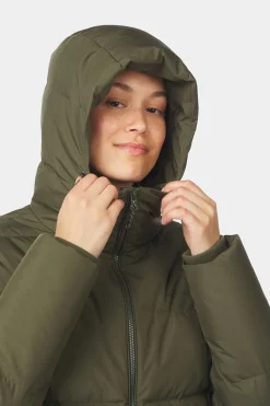 Womens Aarhus Recycled Long Down Jacket