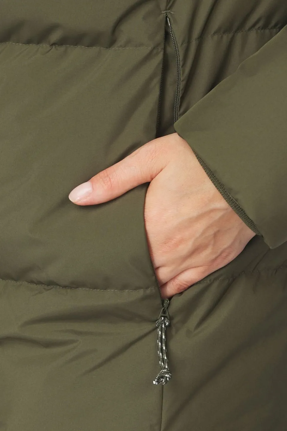 Womens Aarhus Recycled Long Down Jacket