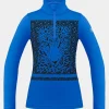 Womens Aleksandria Leopard Half Zip Fleece