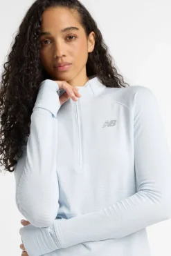 Womens Athletics Heat Grid Half Zip Fleece