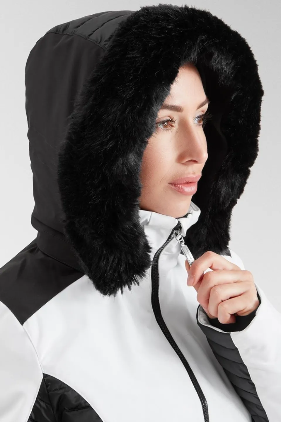 Womens Camille Faux Fur Ski Jacket