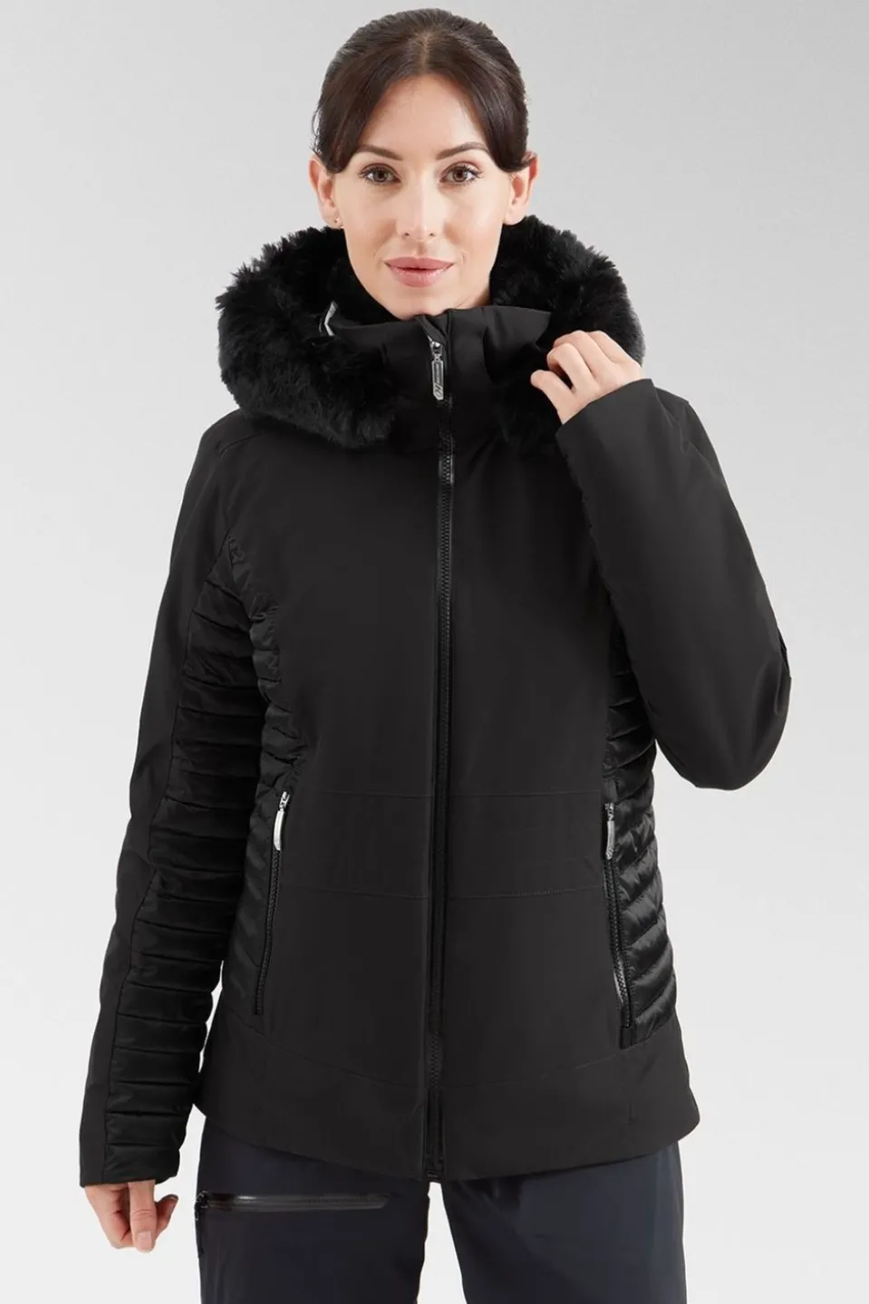 Womens Camille Faux Fur Ski Jacket