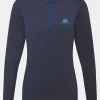 Womens Cerrig Long Sleeves Zip Base Layer Top