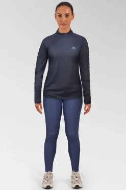 Womens Cerrig Long Sleeves Zip Base Layer Top