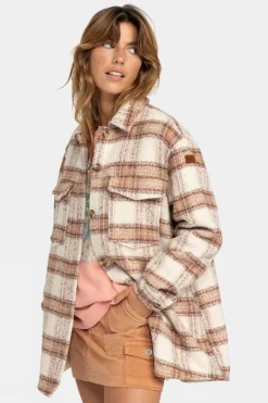 Womens Check The Swell IIII Shacket