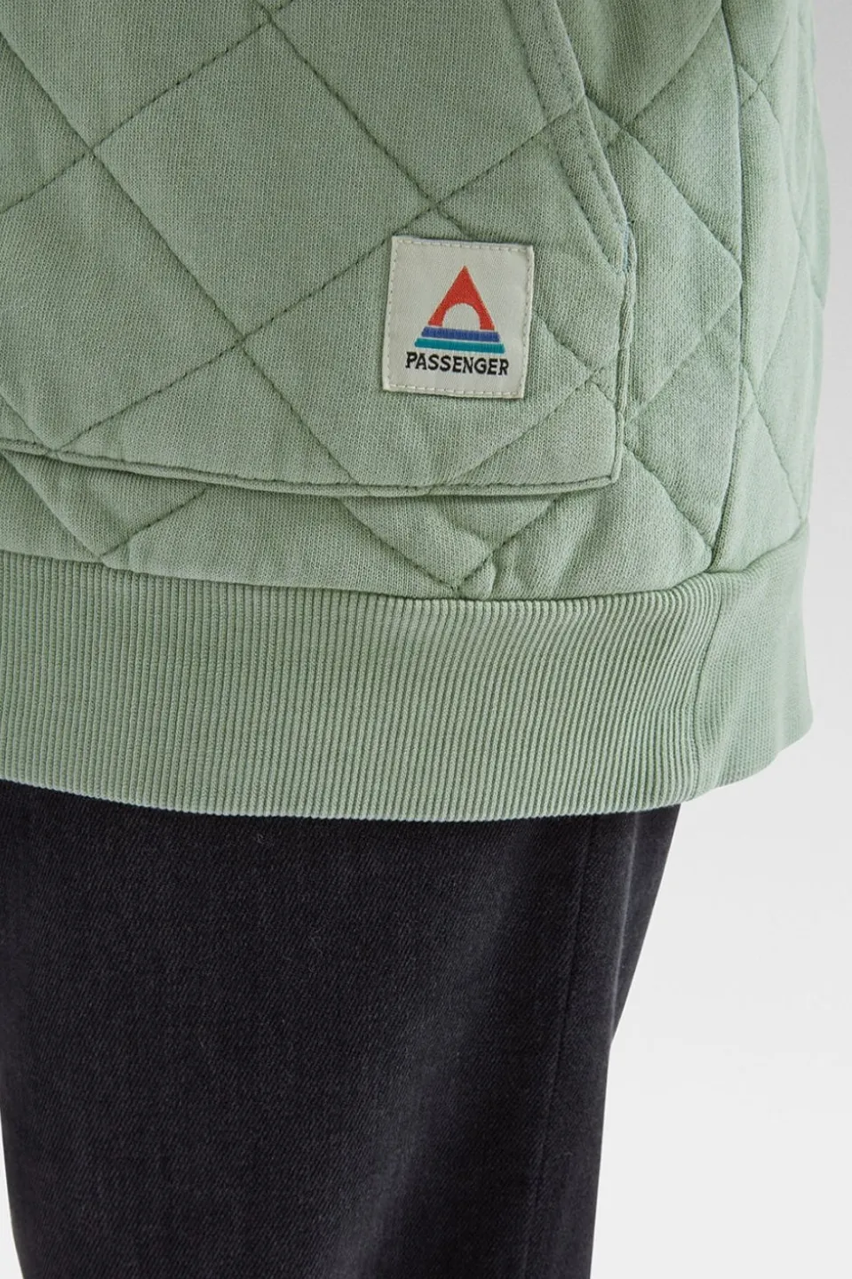 Womens Clementine Recycled Quilted Popper Up Hoodie