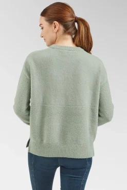 Womens Cove Recycled Knitted Jumper Sweatshirt