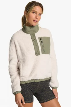 Womens Cozy Sherpa Popover Fleece
