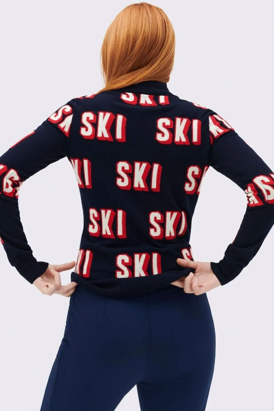 Womens 3D Wool Sweater