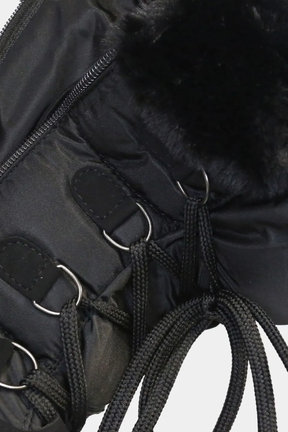 Womens Fur Trim Traction Snow Boots