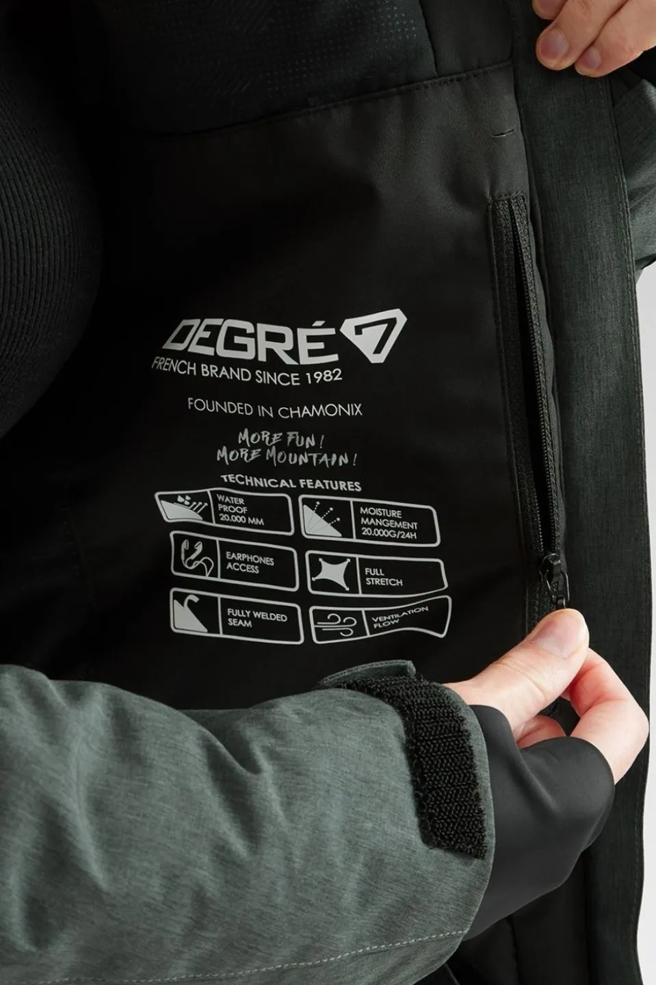 Womens Geod Faux Fur Ski Jacket