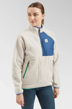 Womens Home 2.0 Half Zip Recycled Sherpa Fleece