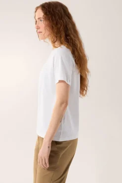 Womens Kragg SL Cotton Emblem Crew T-Shirt