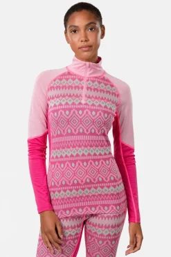 Womens Malia Half Zip Base Layer Top