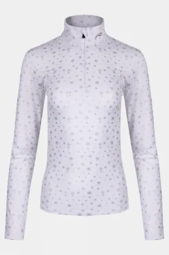 Womens Motion Print Half-Zip Midlayer