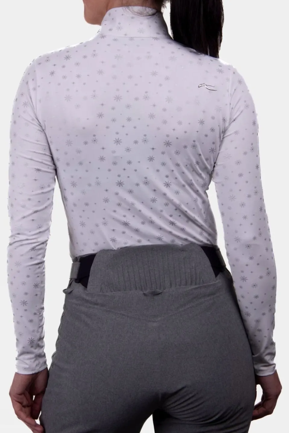 Womens Motion Print Half-Zip Midlayer