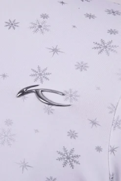 Womens Motion Print Half-Zip Midlayer