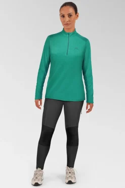 Womens Nava Long Sleeve Zip Top