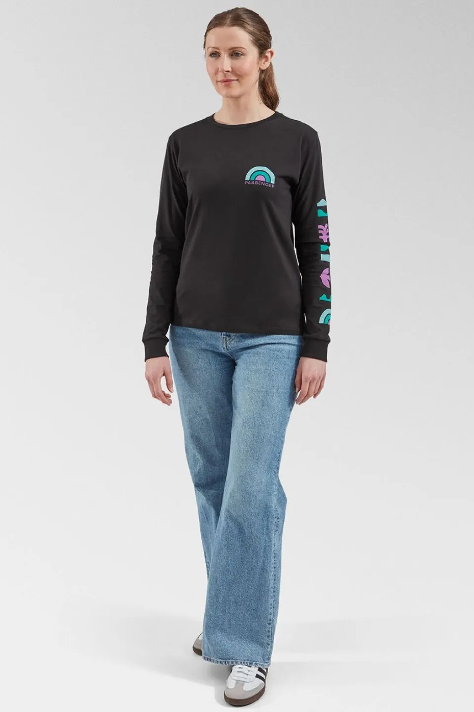 Womens Papercut Recycled Cotton Long Sleeve T-Shirt