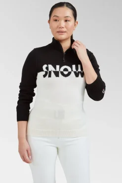 Womens Pepy Knit Half Zip Top