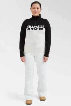 Womens Pepy Knit Half Zip Top