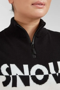 Womens Pepy Knit Half Zip Top