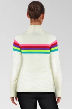 Womens Rainbow Merino Midlayer Top