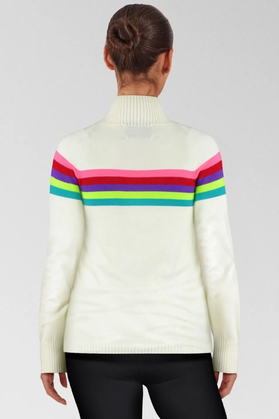 Womens Rainbow Merino Midlayer Top