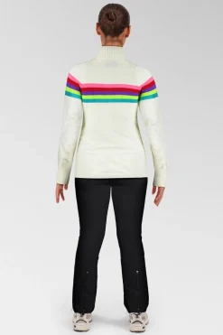 Womens Rainbow Merino Midlayer Top