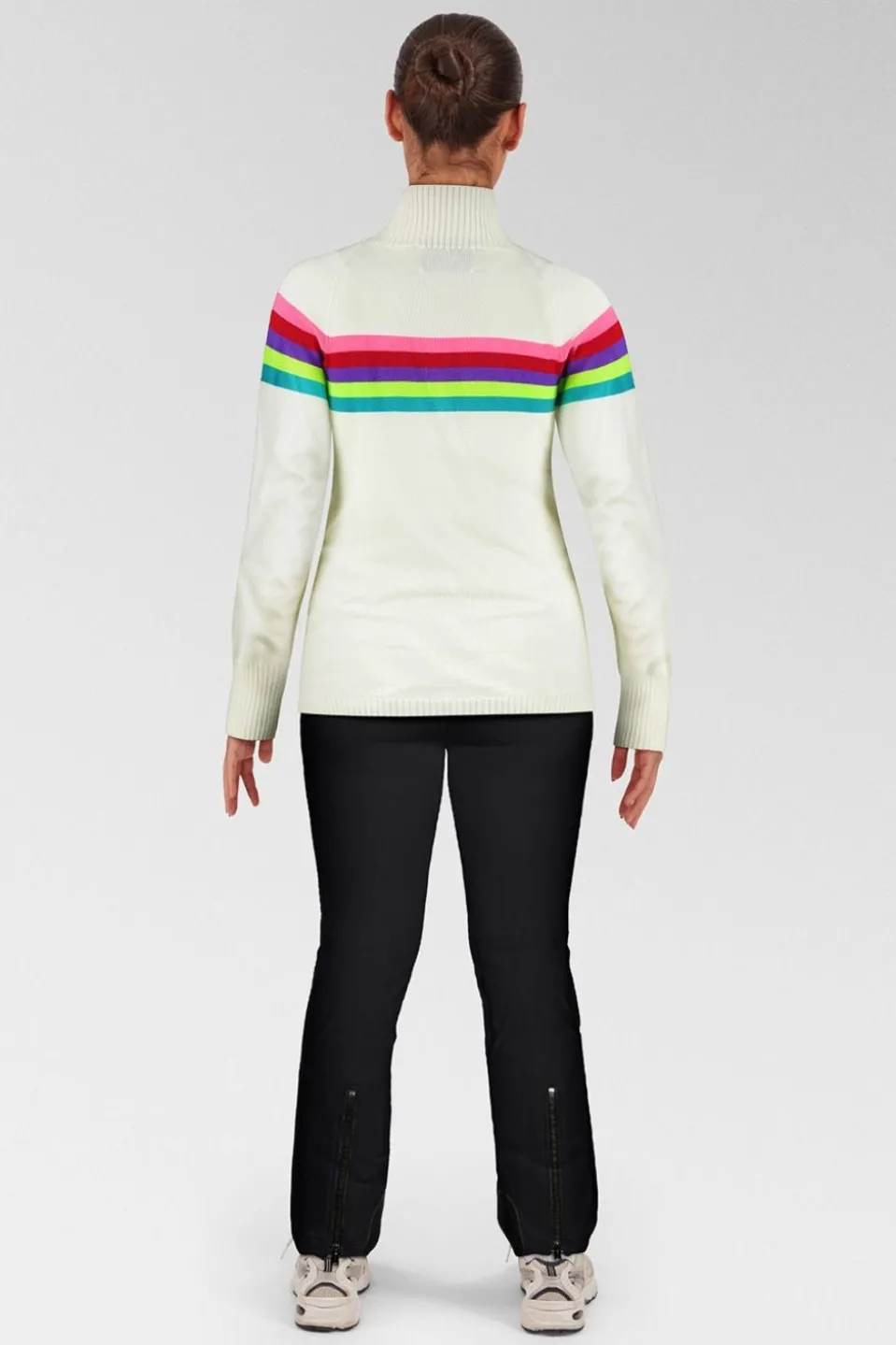 Womens Rainbow Merino Midlayer Top