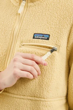 Womens Retro Pile Marsupial Fleece