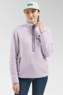 Womens Retro Pile Marsupial Fleece