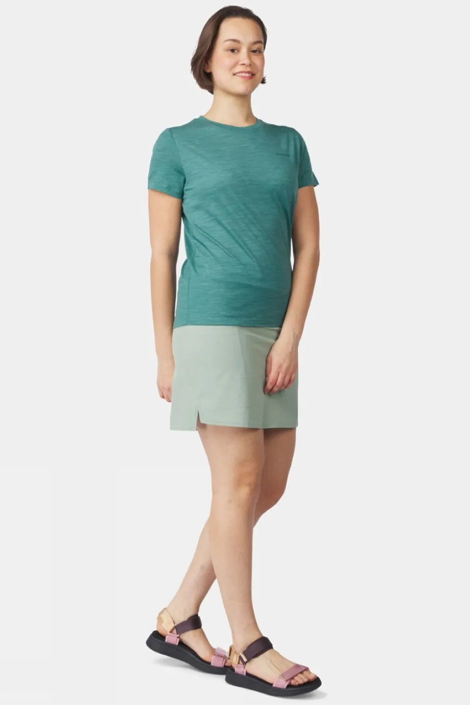 Womens Ridge Trail Merino Print T-Shirt