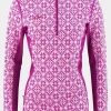 Womens Rose Half-Zip Base Layer Top