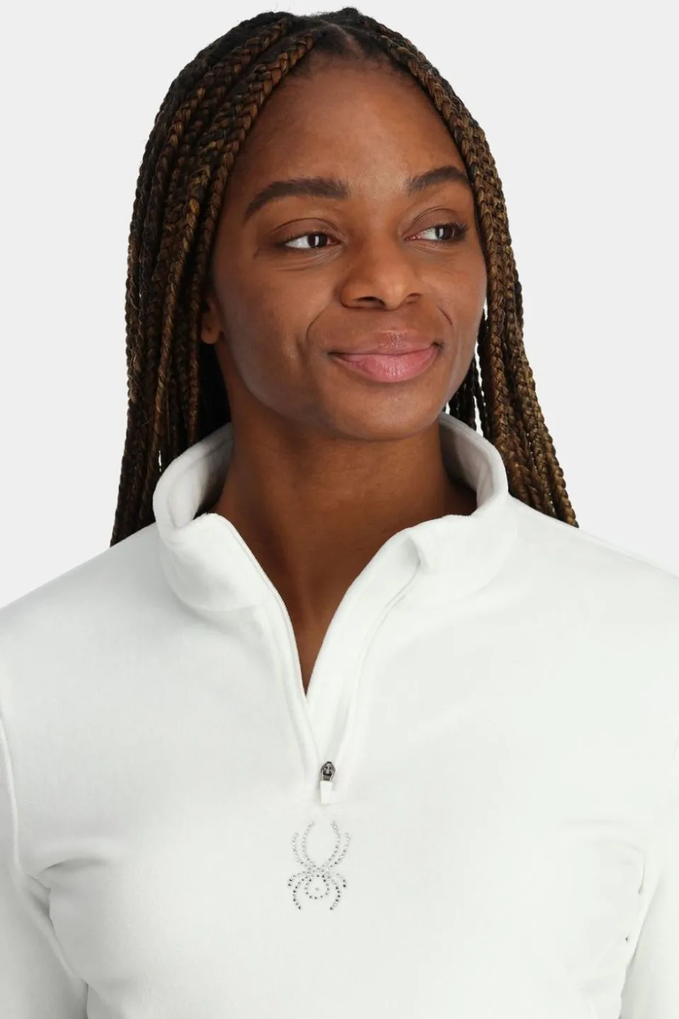 Womens Shimmer Bug Half Zip Fleece