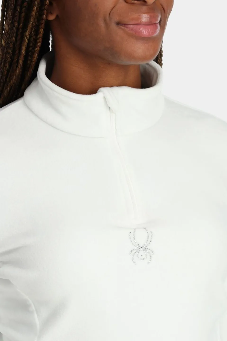 Womens Shimmer Bug Half Zip Fleece