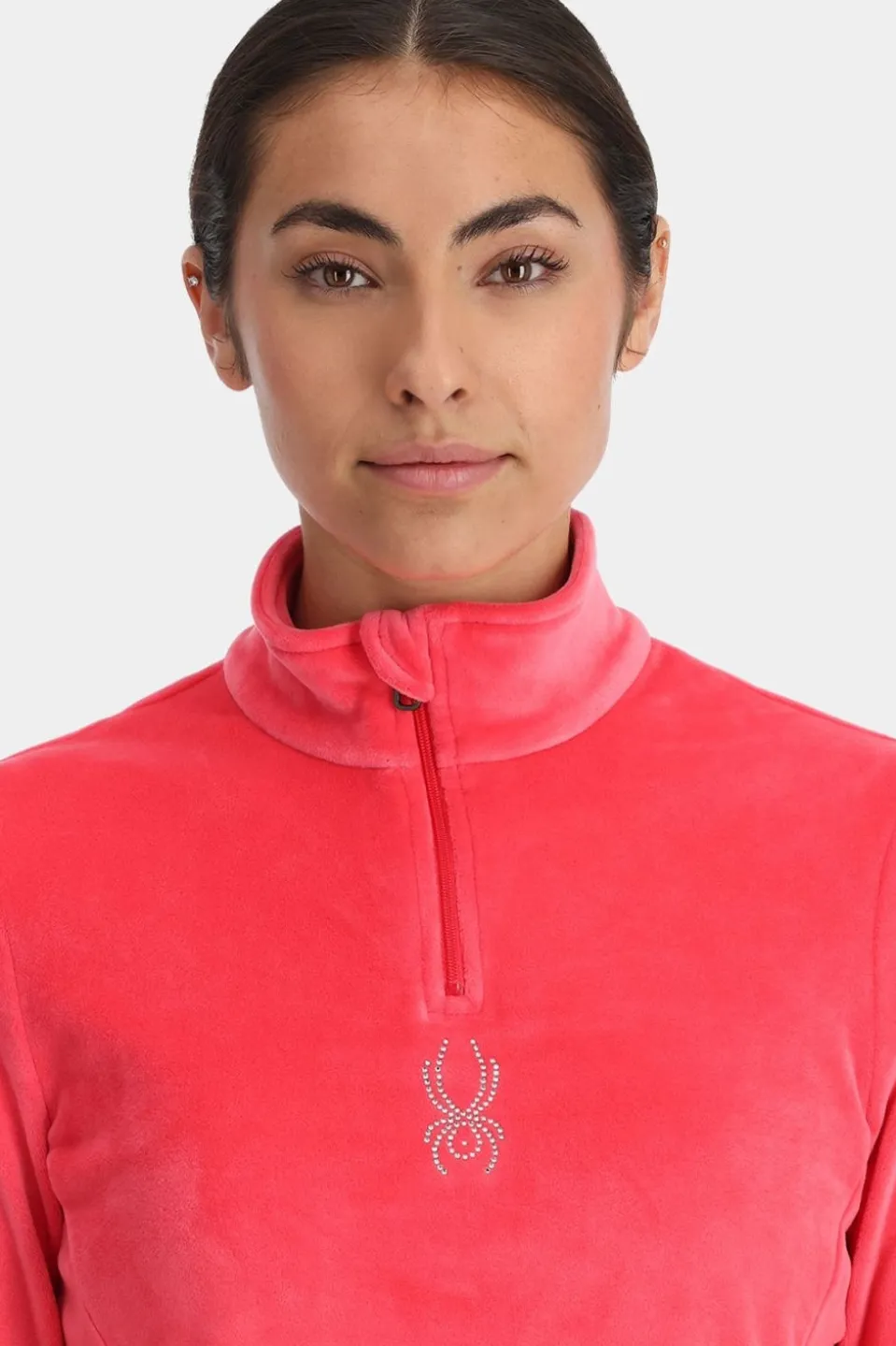 Womens Shimmer Bug Half Zip Fleece