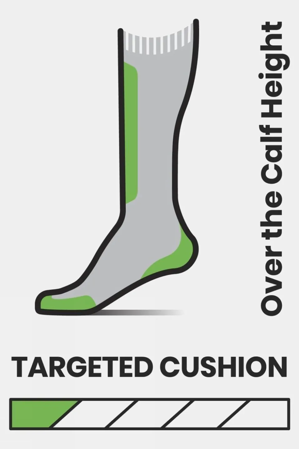 Womens Ski Targeted Cushion OTC Socks