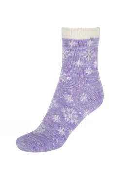 Womens Snowflake Cabin Socks