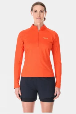 Womens Sonic Long Sleeve Zip Top
