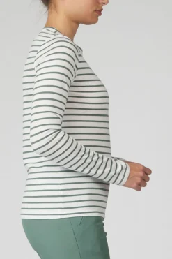 Womens Striped Long Sleeve T-Shirt