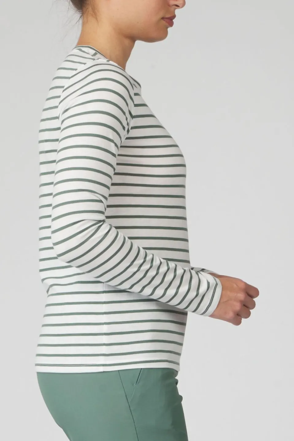 Womens Striped Long Sleeve T-Shirt