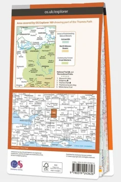 Active Explorer Map 169 Cirencester and Swindon